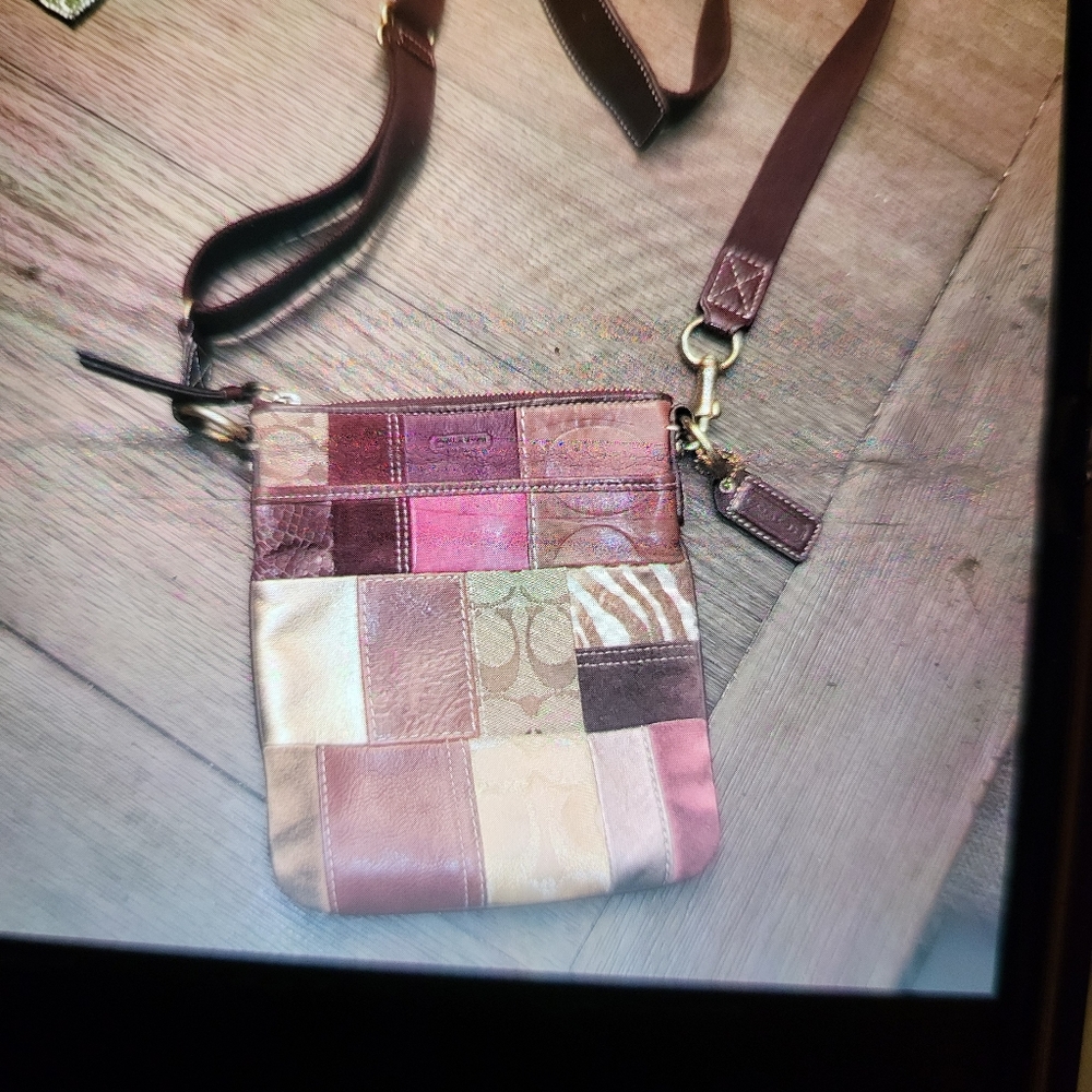 Vintage coach cross body purse